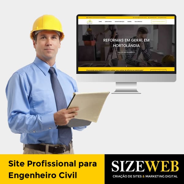 site profissional para engenheiro civil
