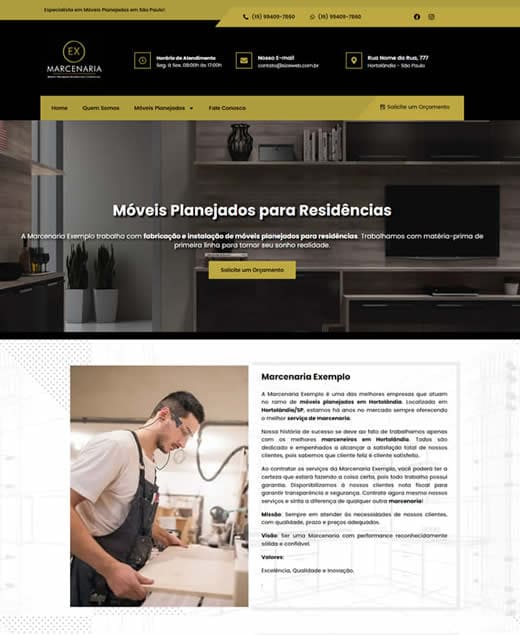 site profissional para casa de repouso - modelo 2