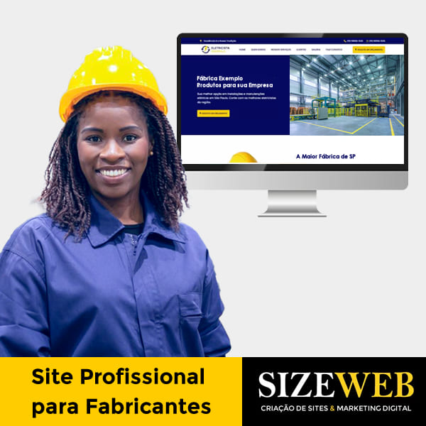 site profissional para fabricantes